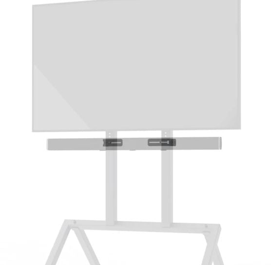 Heckler Design Soundbar Mount for AV Cart - Black Grey Soundbar Mount, Grey, Metal, Grey, Metal, 162 mm, 48 mm