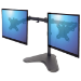 Manhattan Dual Desk Mount for TV & Monitors (Full Motion), Stand Assembly, For screens: 10-27", VESA compatibility: 75x75 and 100x100mm - check the dimensions of the four mounting holes on back of screen to ensure it fits, Max 8kg (each), Black, Bracket