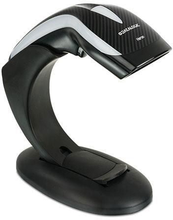 Datalogic Heron HD3130,1D, USB Kit Black, linear imager, RS232, KBW, USB, Green Spot, incl.: stand, USB cable