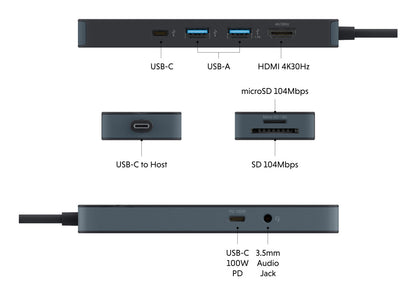 Targus HyperDrive Wired Dock Black