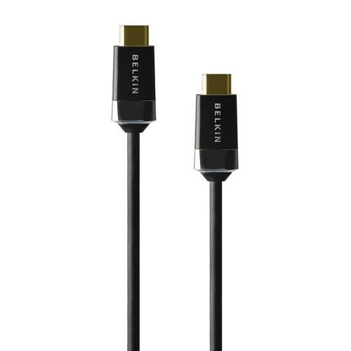 Belkin HDMI Cable/High Speed Gold/1m High Speed HDMI 1m, 1 m, HDMI Type D (Micro), HDMI Type A (Standard), Black