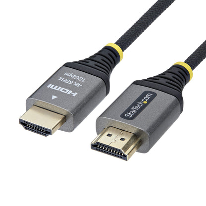 StarTech.com 1m (3ft) Premium Certified High Speed HDMI Cable, Ultra Flexible HDMI Cable, 4K 60Hz/1440p 144Hz w/HDR10/ARC, 18Gbps, High Flex Braided HDMI Cord