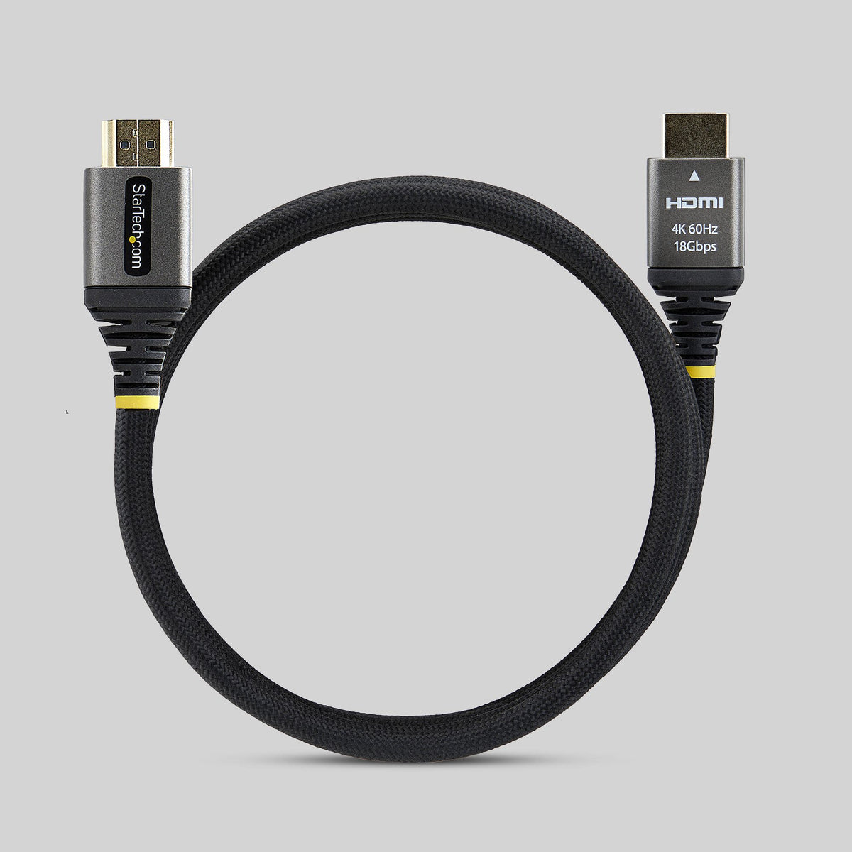 StarTech.com 2m (6ft) Premium Certified High Speed HDMI Cable, Ultra Flexible HDMI Cable, 4K 60Hz/1440p 144Hz w/HDR10/ARC, 18Gbps, High Flex Braided HDMI Cord