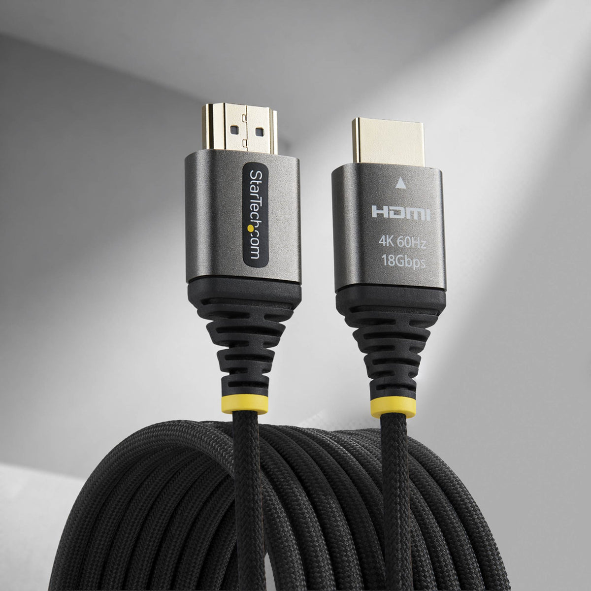 StarTech.com 3m (10ft) Premium Certified High Speed HDMI Cable, Ultra Flexible HDMI Cable, 4K 60Hz/1440p 144Hz w/HDR10/ARC, 18Gbps, High Flex Braided HDMI Cord