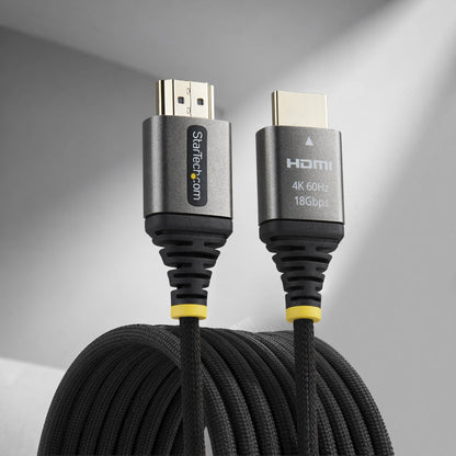 StarTech.com 3m (10ft) Premium Certified High Speed HDMI Cable, Ultra Flexible HDMI Cable, 4K 60Hz/1440p 144Hz w/HDR10/ARC, 18Gbps, High Flex Braided HDMI Cord