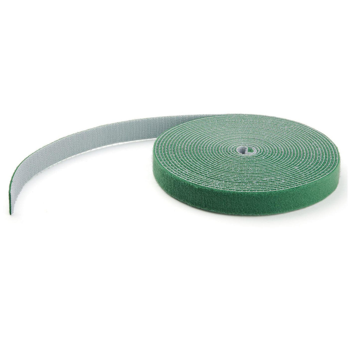 StarTech.com 25Ft Hook And Loop Roll - Cut-To-Size Reusable Cable Ties - Bulk Industrial Wire Fastener Tape /Adjustable Fabric Wraps Green /