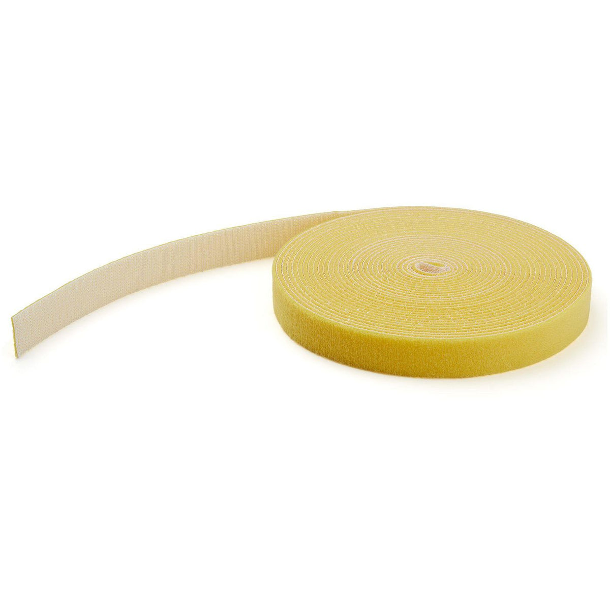 StarTech.com 50Ft Hook And Loop Roll - Cut-To-Size Reusable Cable Ties - Bulk Industrial Wire Fastener Tape /Adjustable Fabric Wraps Yellow /