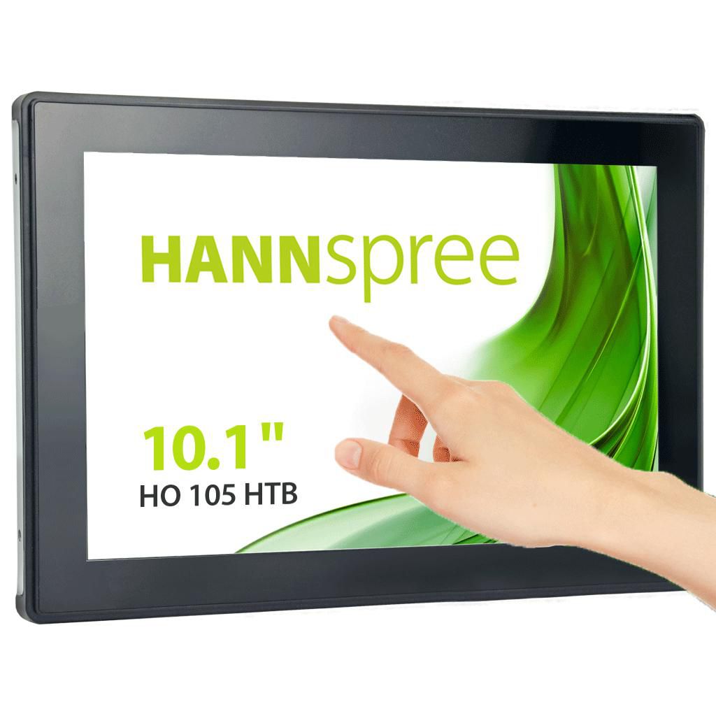 HANNspree Open Frame Ho 105 Htb Digital Signage Flat Panel 25.6 Cm (10.1") Lcd 350 Cd/M² Hd Black Touchscreen