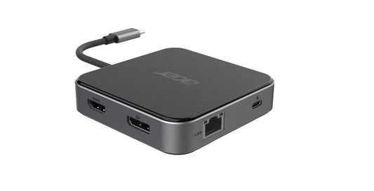Acer Laptop Dock/Port Replicator Wired Usb 3.2 Gen 1 (3.1 Gen 1) Type-C Carbon, Silver