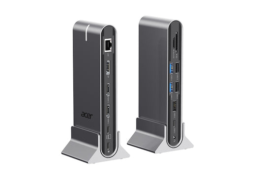 Acer HP.DSCAB.022 laptop dock/port replicator Wired USB 3.2 Gen 1 (3.1 Gen 1) Type-C Silver