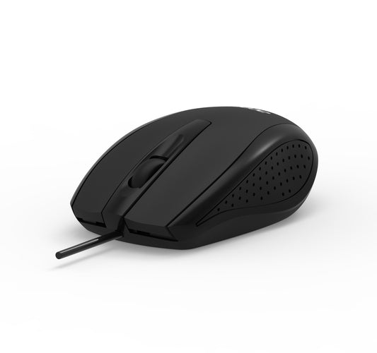 Acer Wired USB Optical Mouse, 1200 DPI, 3 Buttons, USB-A, Black