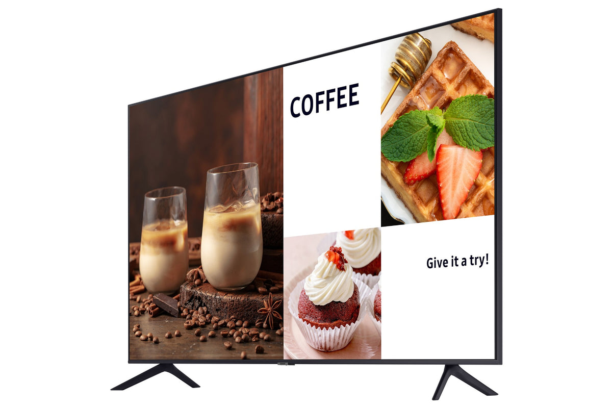 Samsung BE43C-H Digital signage flat panel 109.2 cm (43") LED Wi-Fi 4K Ultra HD Black Built-in processor Tizen 16/7