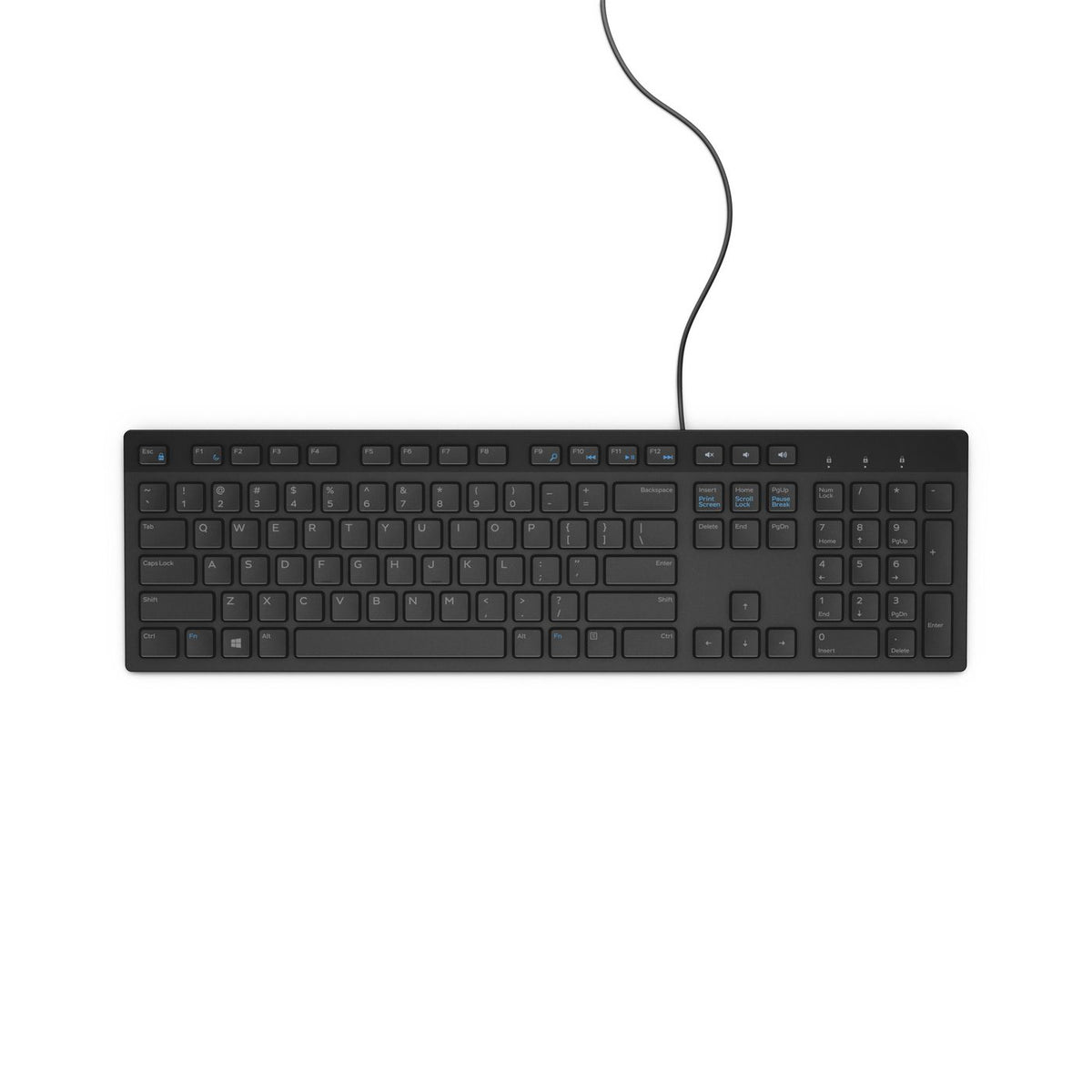 Dell KYBD,104,USEU,I,KB216-B,LTON,R KB216, Full-size (100%), Wired, USB, QWERTY, Black