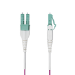 StarTech.com 1m (3ft) LC to LC (UPC) OM4 Multimode Fiber Optic Cable, Erika Violet, 50/125µm, 40G/100G, LOMMF/VCSEL, Uniboot Fiber Jumper Cord, OFNR Riser Rated