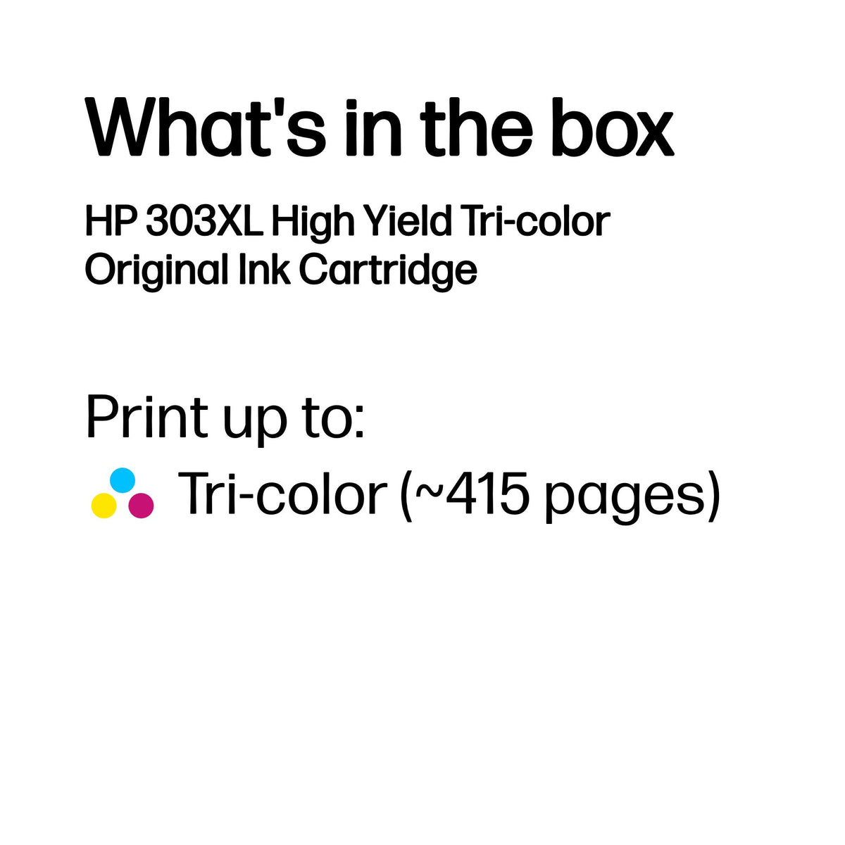HP T6N03AE/303XL Printhead cartridge color high-capacity, 415 pages 10ml for HP Envy Photo 6230/e
