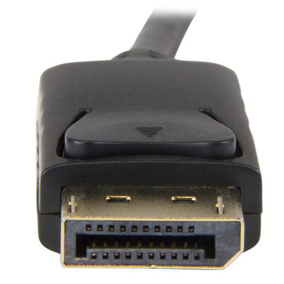 StarTech.com 3.3ft (1m) DisplayPort to HDMI Cable - 4K 30Hz - DisplayPort to HDMI Adapter Cable - DP 1.2 to HDMI Monitor Cable Converter - Latching DP Connector - Passive DP to HDMI Cord
