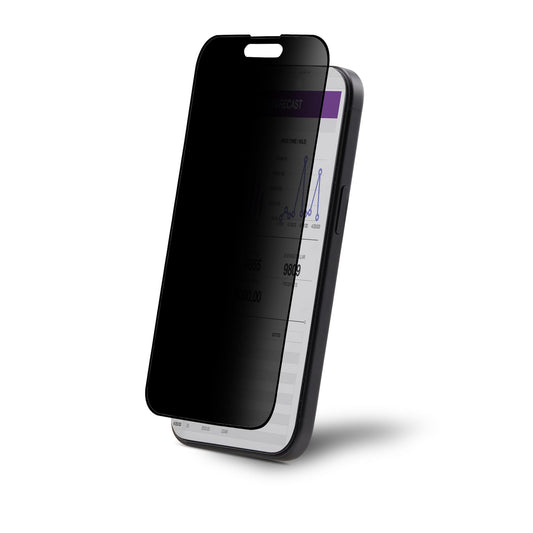StarTech.com 4-Way Privacy Screen For iPhone 15 Plus, Portrait/Landscape Orientation, Touch-Enabled, +/- 30° View, Tempered Glass Protector, 4Way Filter, TAA