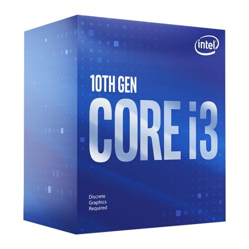 Intel Core I3-10100F CPU, 1200, 3.6 GHz (4.3 Turbo), Quad Core, 65W, 14nm, 6MB Cache, Comet Lake, No Graphics