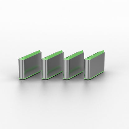 Lindy USB Type C Port Blockers (Without Key) - Pack of 10, Green