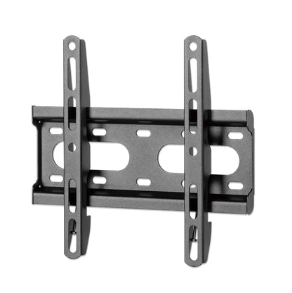 Manhattan Wall Mount for TV & Monitors (Fixed Ultra Slim), For screens 23" to 42", VESA compatibility: all between 75x75mm to 200x200mm - check the dimensions of the four mounting holes on back of screen to ensure it fits, Max 45kg, Black, Bracket