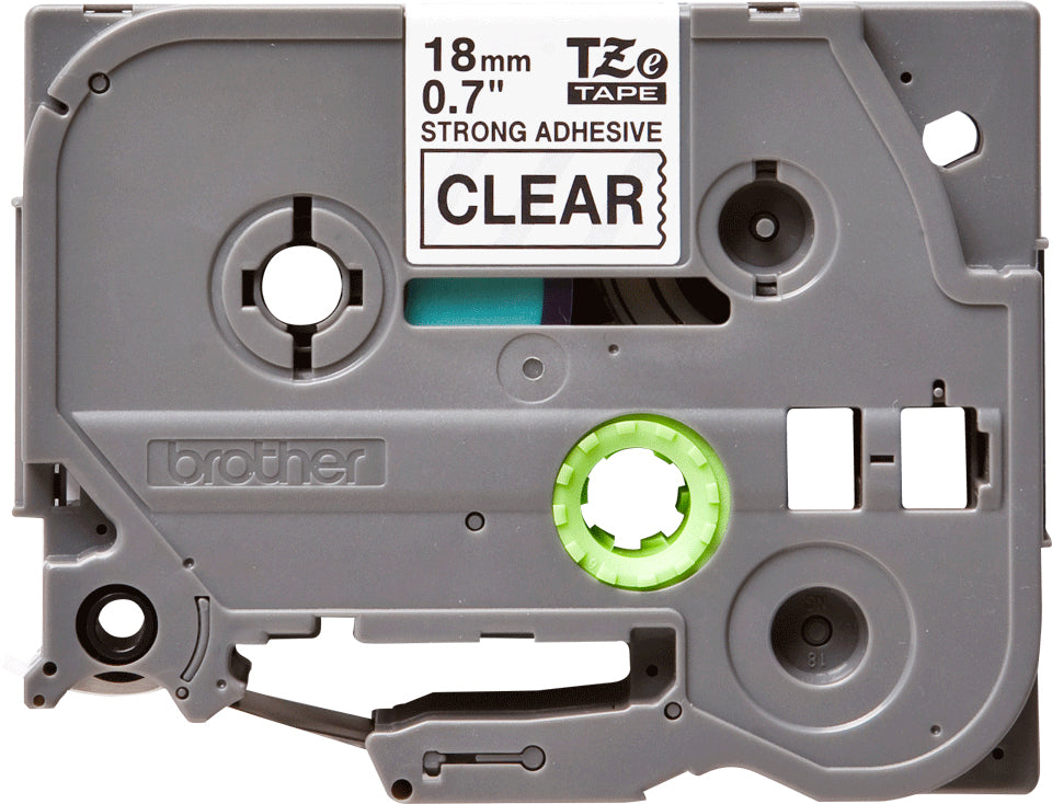 Brother TZE-S141 DirectLabel black on Transparent extra strong 18mm x 8m for Brother P-Touch TZ 3.5-18mm/36mm/6-18mm/6-24mm/6-36mm
