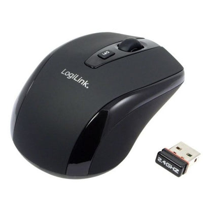 LogiLink ID0031 mouse Universal Ambidextrous RF Wireless Optical 1600 DPI