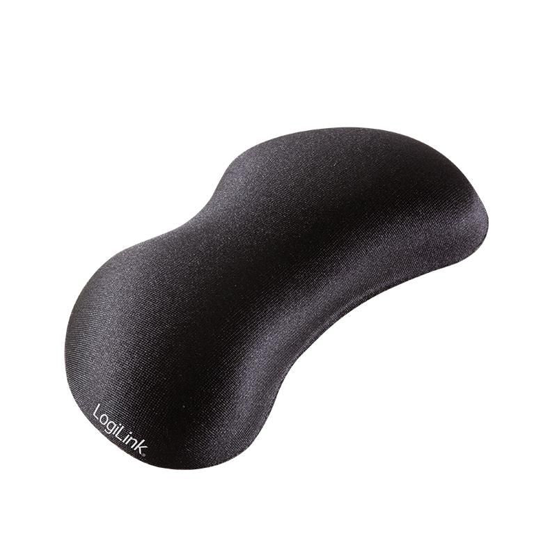 LogiLink Gel wrist rest, 145x55x20mm, black Wrist Rest Gel Pad, Spandex,Silicone, Black, 140 x 55 x 25 mm, 100 g