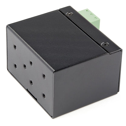 StarTech.com Industrial Fiber to Ethernet Media Converter - 100Mbps SFP to RJ45/Cat6 - Singlemode/Multimode Optical Fiber to Copper Network - 12-56V DC - IP-30/ -40 to +75C - TAA