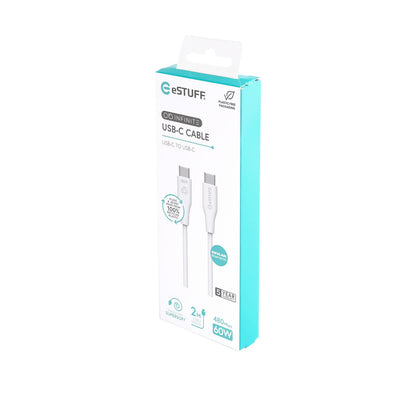 eSTUFF ES604270 USB cable USB 2.0 2 m USB C 60 W White