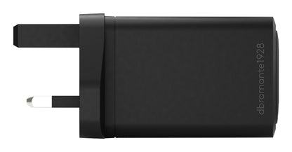 dbramante1928 IT - UK W. Charger - 2xUSB-C 70W + 1xUSB-A - BLK