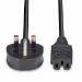 Lindy 2m Mains UK 3 Pin Plug to Hot Conditioned IEC C15 Power Cable  Kettle Lead