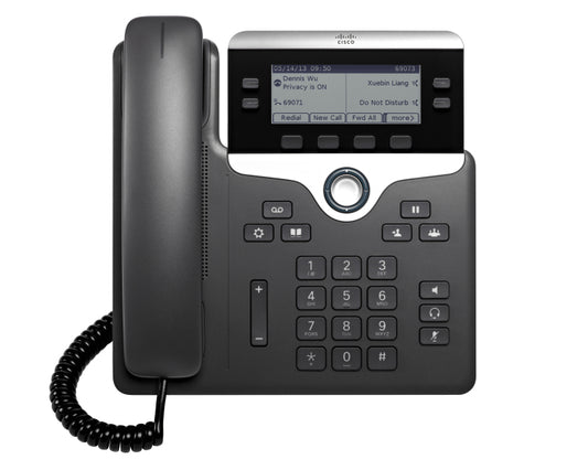 Cisco 7821 IP phone Black, Silver 2 lines Networking