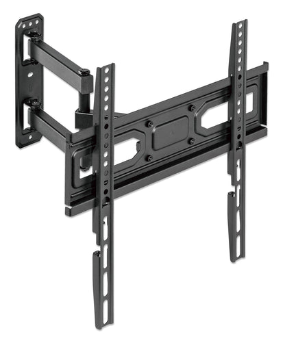Manhattan Wall Mount for TV & Monitors (Full Motion), For screens 32" to 55", VESA compatibility: all between 100x100mm to 400x400mm - check the dimensions of the four mounting holes on back of screen to ensure it fits, Max 35kg, Black, Bracket