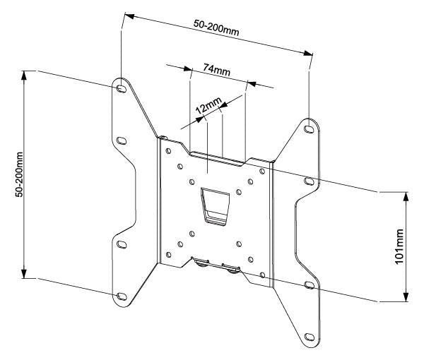 Vivolink VLMW1337 TV mount/stand 94 cm (37") Black