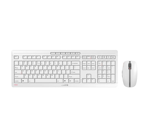 CHERRY Stream Desktop keyboard Mouse included Office RF Wireless QWERTY US English Grey