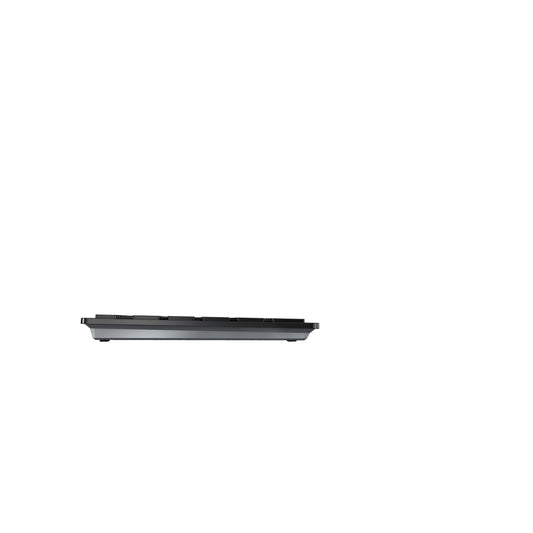 CHERRY DW 9500 SLIM keyboard Mouse included Universal RF Wireless + Bluetooth AZERTY Belgian Black, Grey
