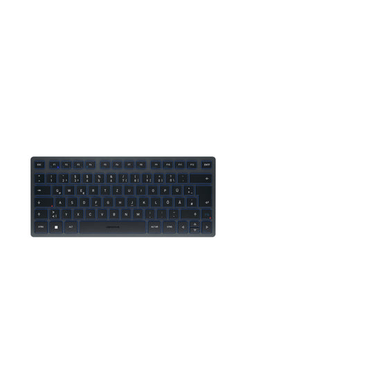 CHERRY KW 7100 MINI BT keyboard Universal Bluetooth QWERTZ German Blue