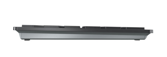 CHERRY KW 9100 SLIM keyboard Universal RF Wireless + Bluetooth QWERTY Portuguese Black, Grey