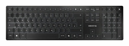 CHERRY KW 9100 SLIM keyboard Universal RF Wireless + Bluetooth QWERTY Portuguese Black, Grey