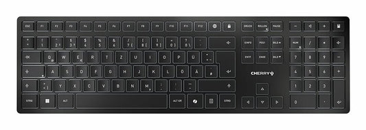 CHERRY KW 9100 SLIM keyboard Universal RF Wireless + Bluetooth QWERTY Portuguese Black, Grey