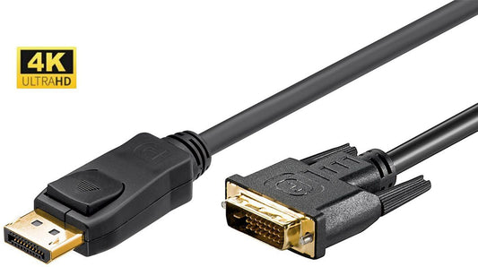 Microconnect DP-DVI-MM-200 video cable adapter 2 m DisplayPort DVI-D Black
