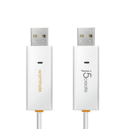 j5create JUC400 Wormhole™ Switch - Windows® & Mac®, White, 1.8 m