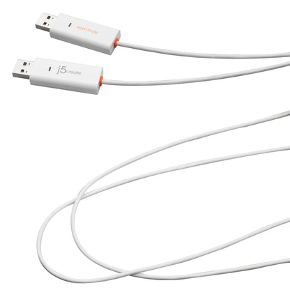 j5create JUC400 Wormhole™ Switch - Windows® & Mac®, White, 1.8 m
