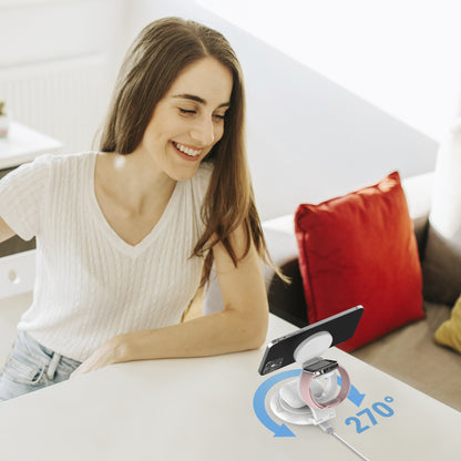 j5create Qi2 3-in-1 Magnetic Foldable Wireless Charging Station