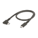 StarTech.com 1.6ft (50cm) USB-C Cable, Right-Angled, USB 10Gbps, 100W (5A) Power Delivery, 8K 60Hz / 4K 144Hz DP Alt Mode, Rugged USB C Cord - Thunderbolt Compatible