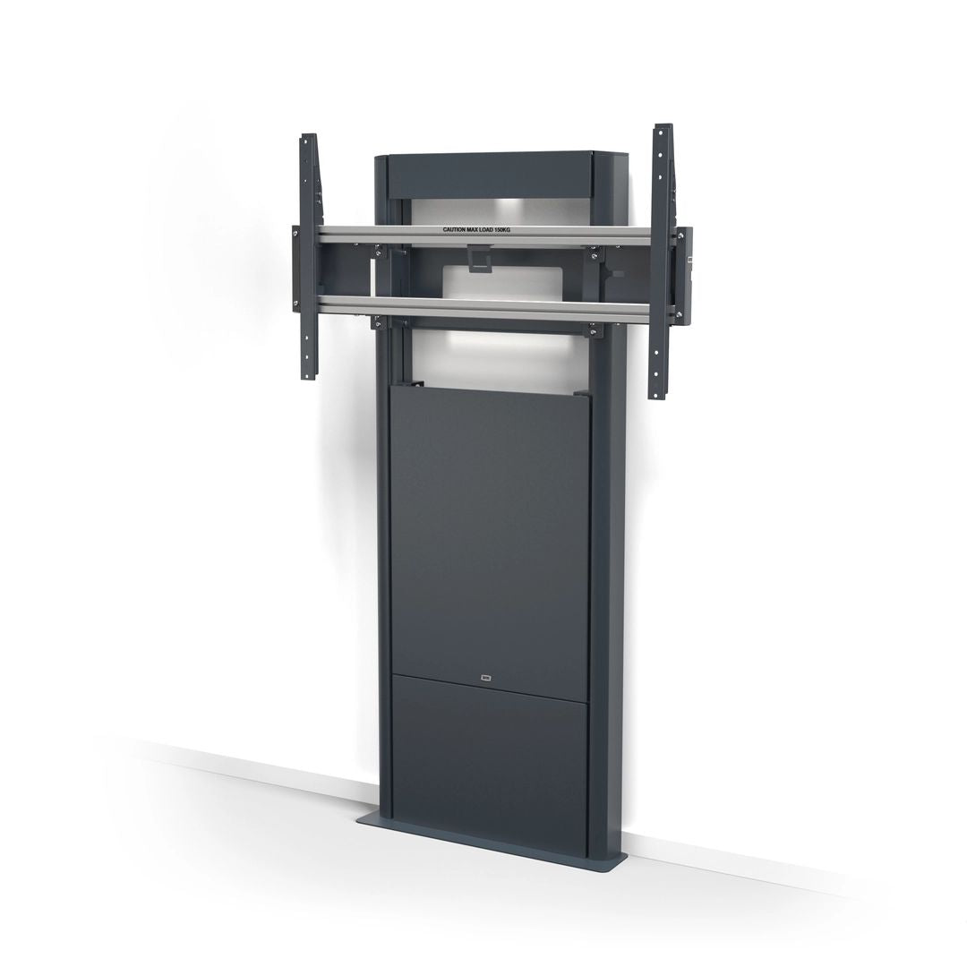 SMS New Presence Wall/Floor Display Stand. Display Size Max. 98", Max. 150kg, VESA 1000x600, Dark Grey