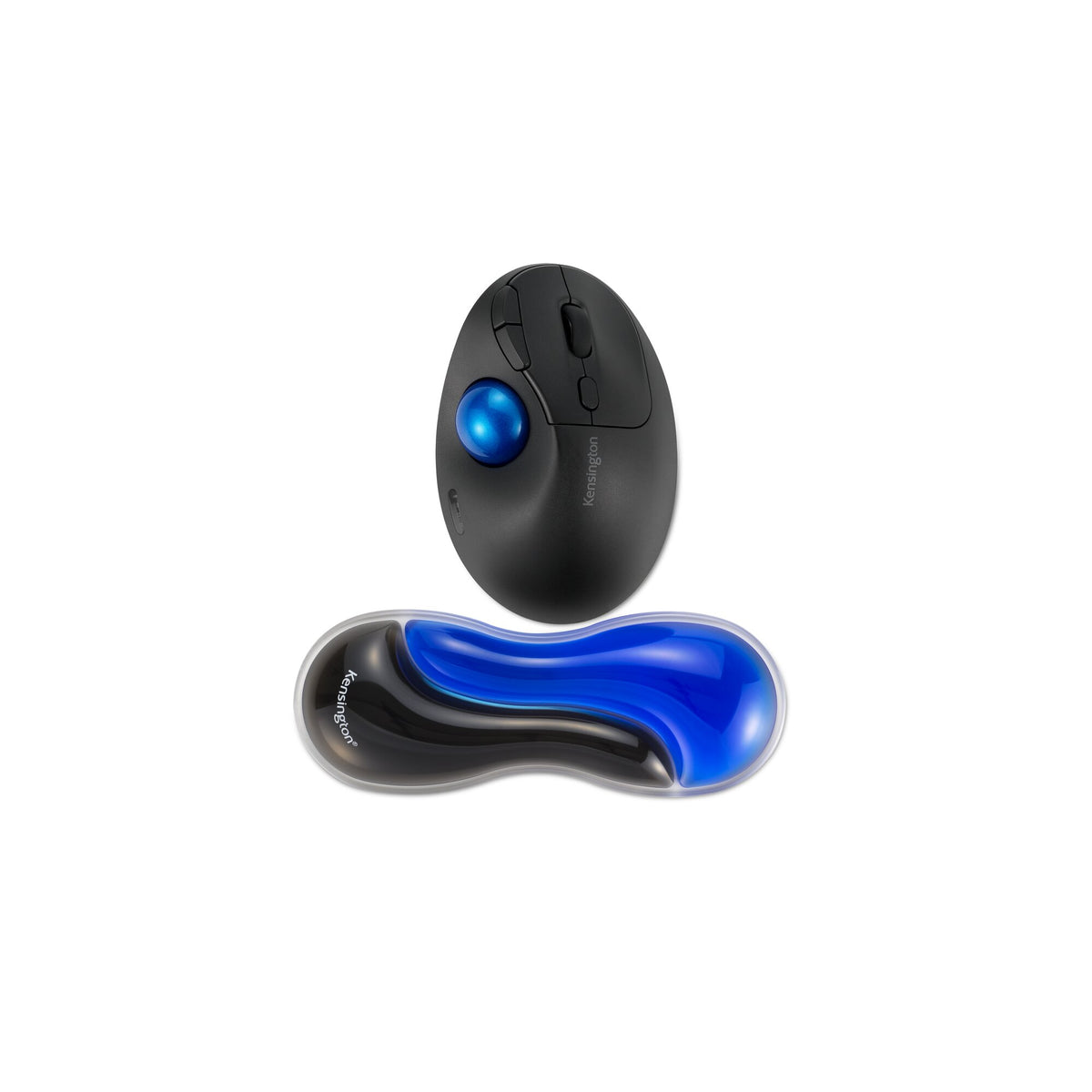 Kensington Slim Duo Gel Mouse/Trackball Wrist Rest - Blue