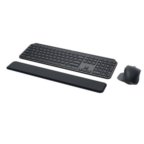 Logitech MX Keys Combo v2 for Business Wireless Keyboard and Mouse Kit, MX Palm Rest, Backlit KB, 8000 DPI Mouse, Graphite