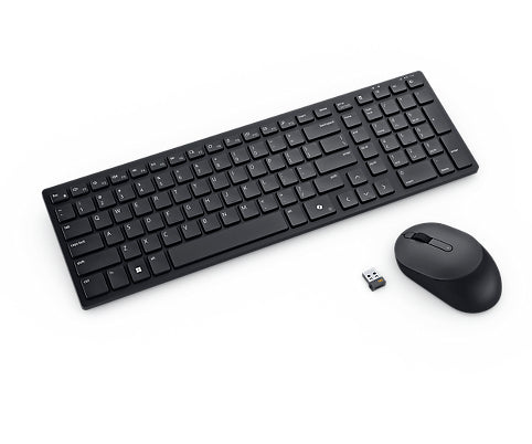 DELL Pro Compact Silent Keyboard and Mouse - KM555 - German (QWERTZ)