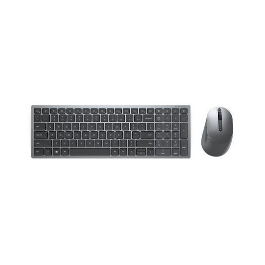 Dell Km7120W Keyboard Mouse Included Rf Wireless + Bluetooth Azerty Belgian Grey, Titanium